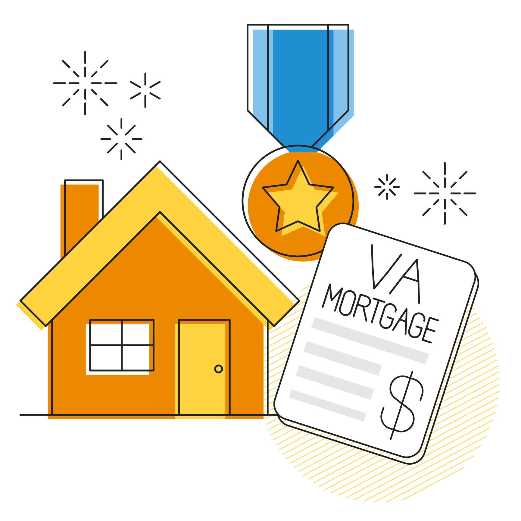 VA mortgage illustration