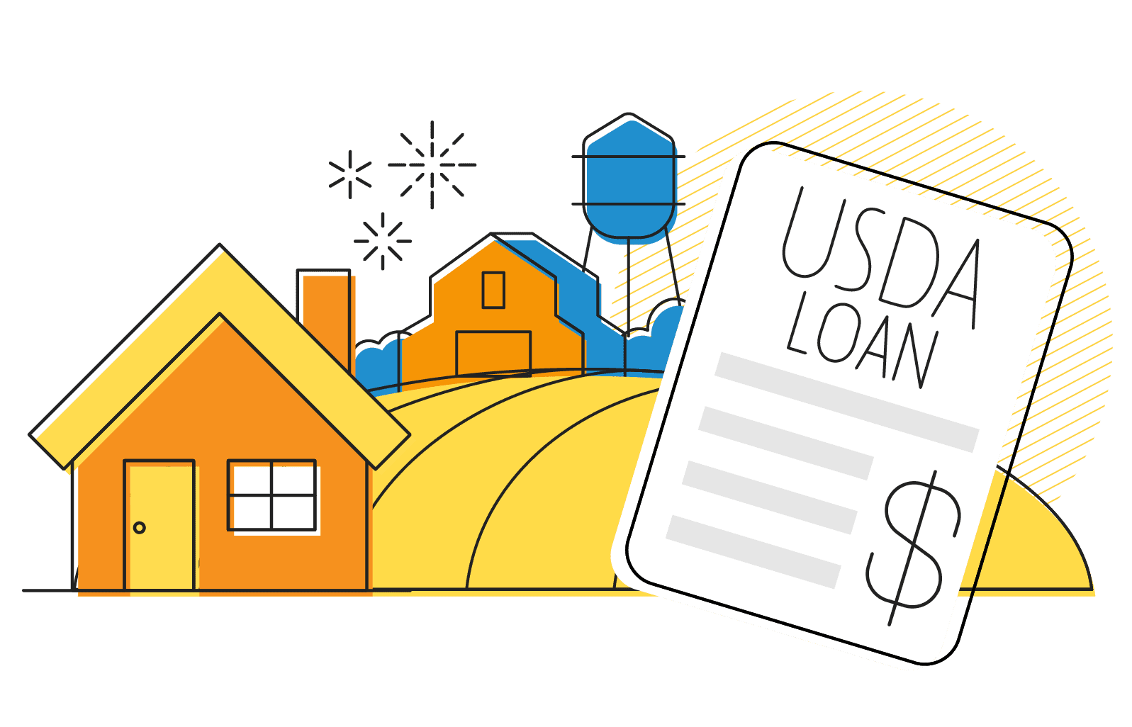 USDA mortgage illustration